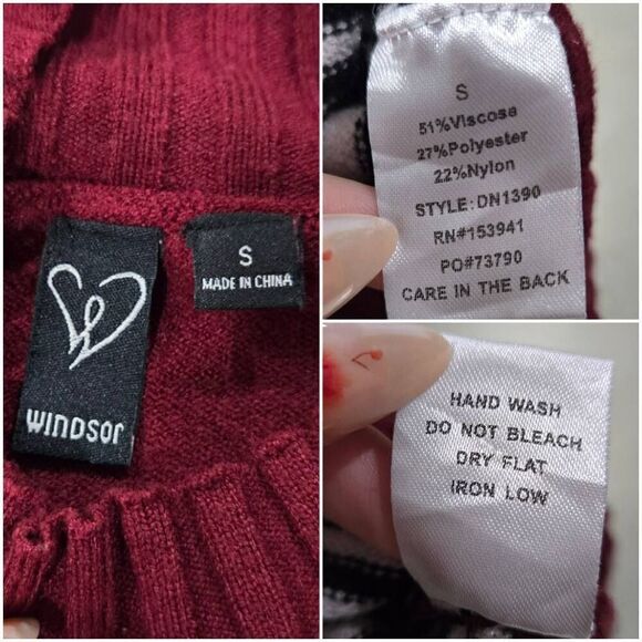 Windsor Stripe Mock Neck Sweater(J010)-Size S for Women - Picture 9 of 11